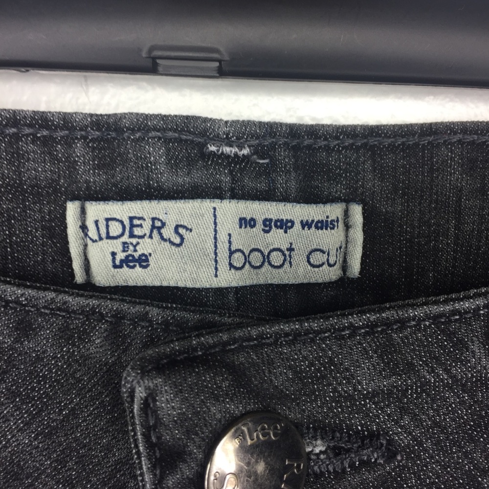Riders by Lee 8P No Gap Waist Black Bootcut - Picture 5 of 8